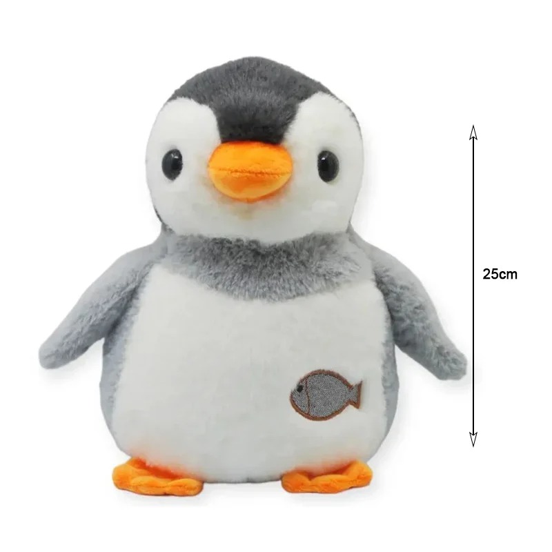 Плюшен пингвин Педро с коледна песен, 25 см