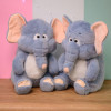Плюшен слон Саро, сив, 25 см