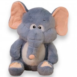 Плюшен слон Матю, сив, 45 см