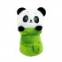 Плюшена панда в бамбук, 25 см