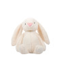 Плюшено зайче с дълги уши, екрю, 25 см