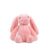 Плюшено зайче с дълги уши, розов, 25 см