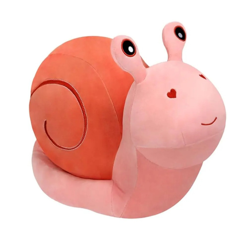 Плюшен охлюв, розов, 20 см