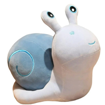 Плюшен охлюв, син, 20 см