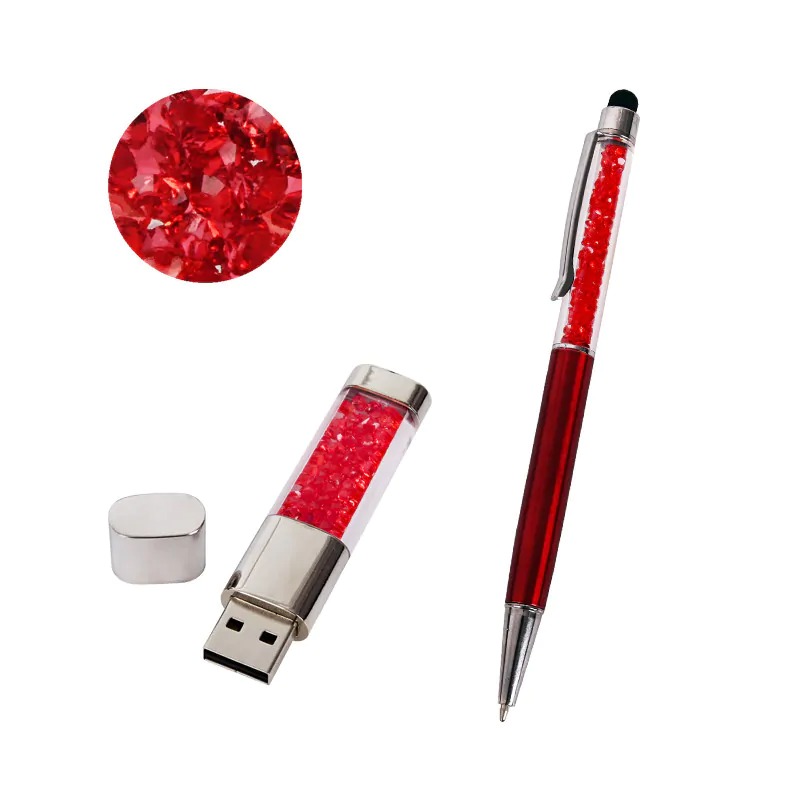 Подаръчен комплект химикал със стилус и USB - Благодаря за вашите грижи