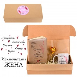 Подаръчен комплект със Златна роза 