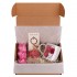 Подаръчен комплект - Честит Празник с чаша, сапунена роза и метален ключодържател