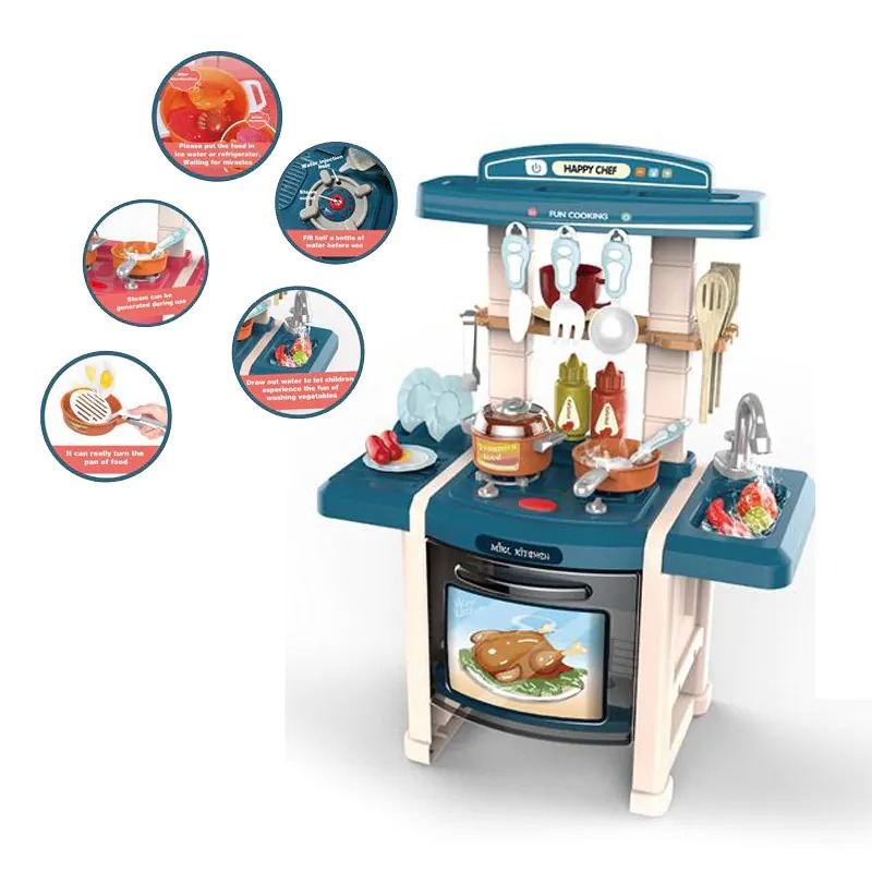 Кухня с реалистични функции и аксесоари /33 елемента/