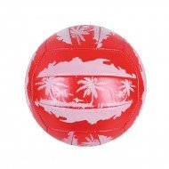 Волейболна топка с палми в червено