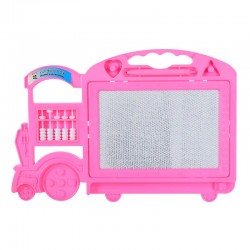 Магнитна дъска за рисуване с печат и сметало в розово