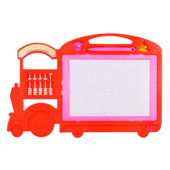 Магнитна дъска за рисуване с печат и сметало в червено