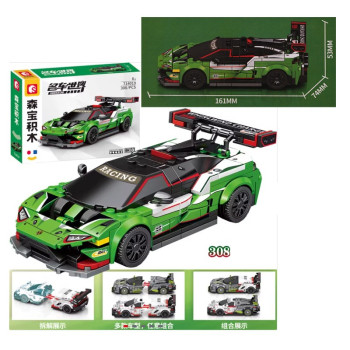 Конструктор - Спортна кола /308 елемента/