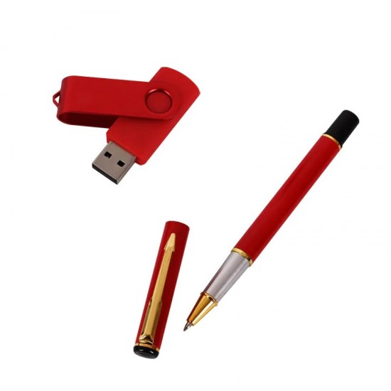 Подаръчен комплект Честит Празник с USB и химикал