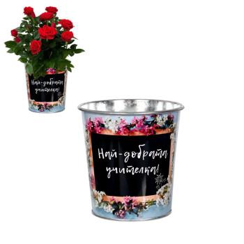 Кашпа с надпис - Най-добрата учителка