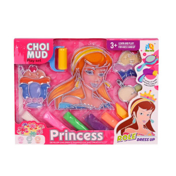 Комплект моделин с шаблони и аксесоари, 4 цвята