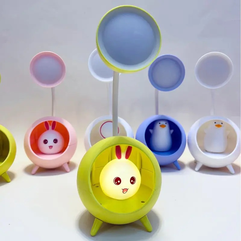 Настолна LED лампа - Зайче в жълто