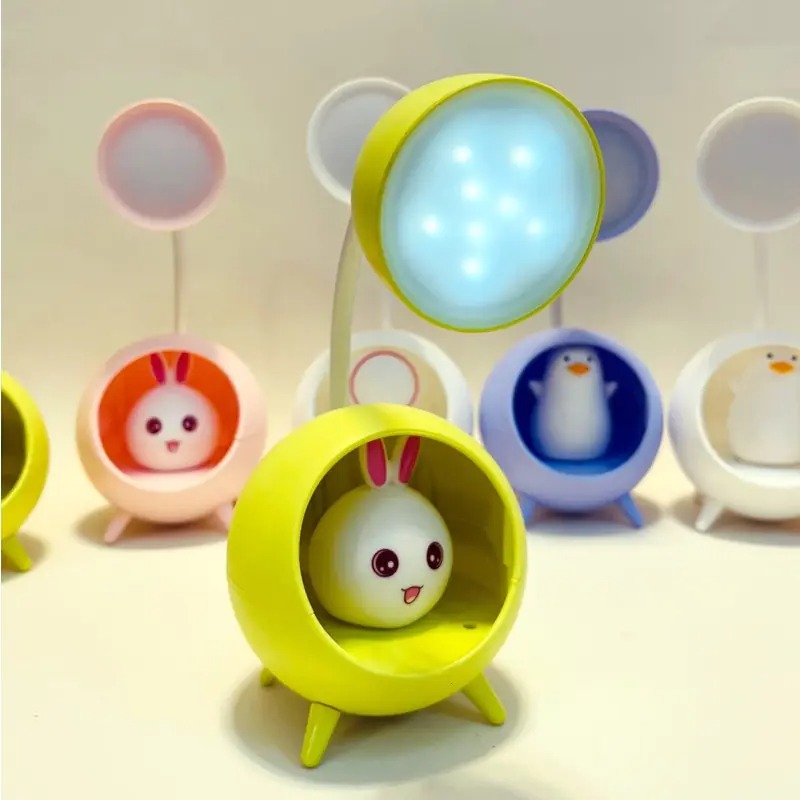 Настолна LED лампа - Зайче в жълто