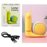 Настолна LED лампа - Моливник Охлювче в жълто