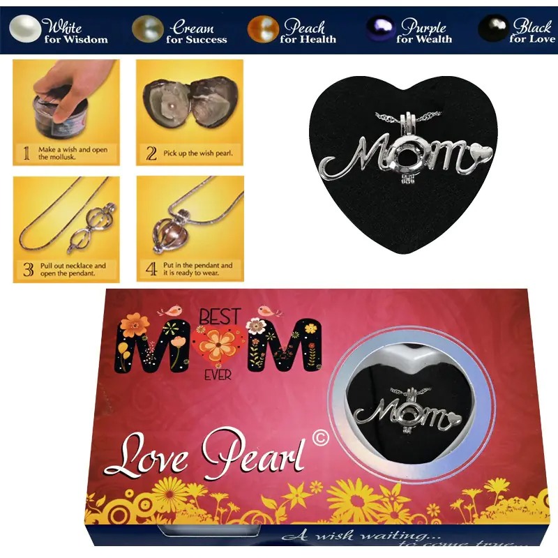Колие с естествена перла в мида МОМ 