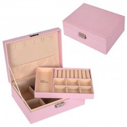 Бижутерка на две нива с ключе /кожа/