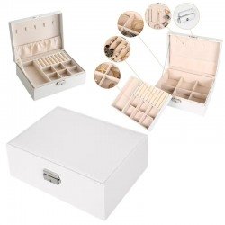 Бижутерка на две нива с ключе /кожа/