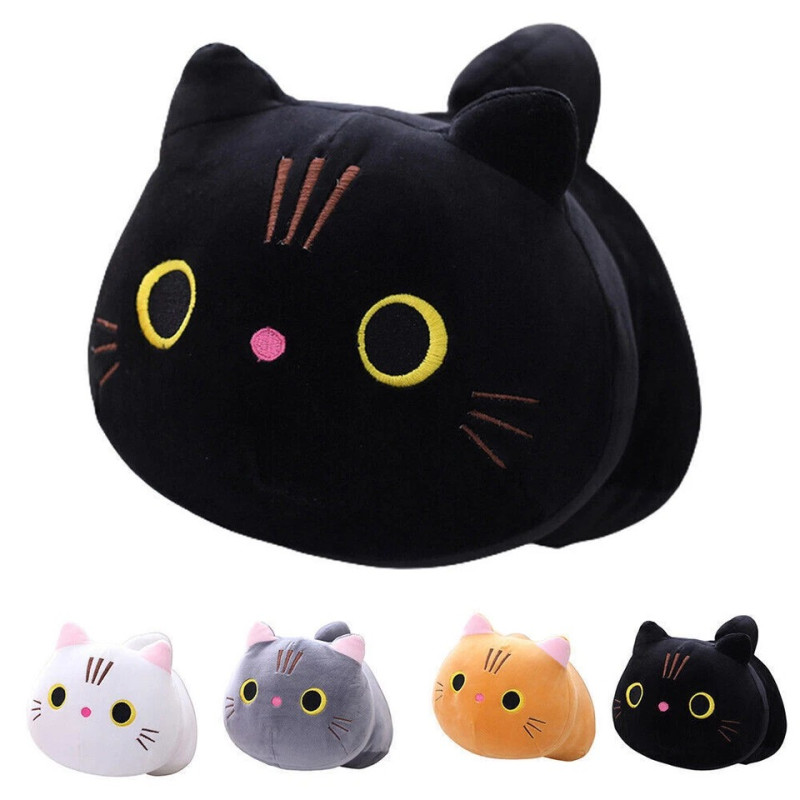  Плюшено коте Чара, черно, 20 см