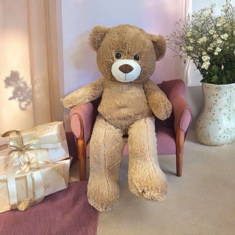 Плюшено мече Теди, кафяво, 80 см
