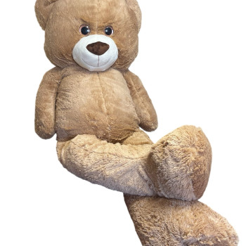 Плюшено мече с дълги крака Петър, кафяво, 200 см