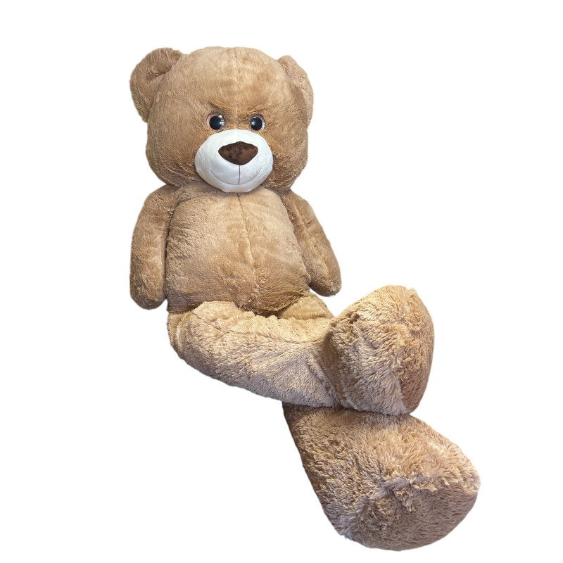 Плюшено мече с дълги крака Петър, кафяво, 200 см