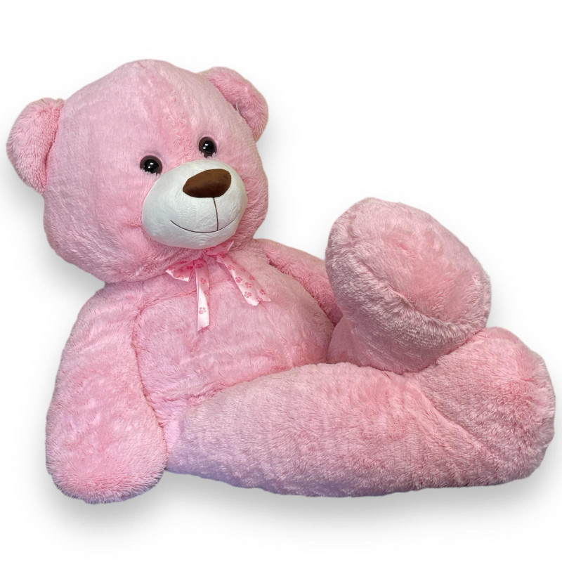 Плюшено мече с дълги крака Катя, розово, 150 см