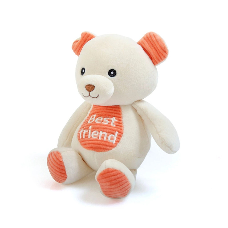 Плюшено мече Best Friend, бяло, 19 см