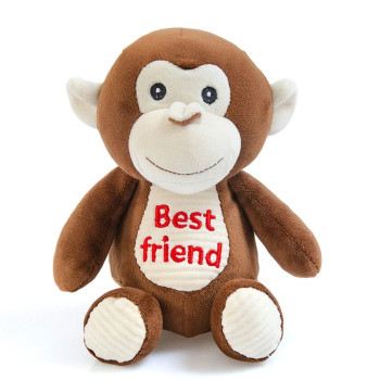 Плюшена маймунка Best Friend, кафява, 19 см
