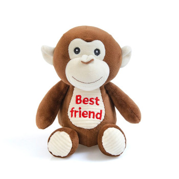 Плюшена маймунка Best Friend, кафява, 19 см