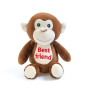 Плюшена маймунка Best Friend, кафява, 19 см