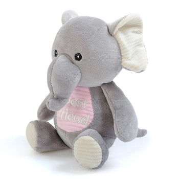Плюшено слонче Best Friend, сив, 19 см