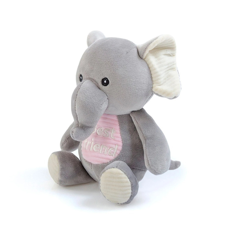 Плюшено слонче Best Friend, сив, 19 см