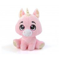 Плюшена играчка Еднорог, розов, 22 см