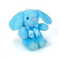 Плюшено зайче със сини лапички, синьо, 18 см