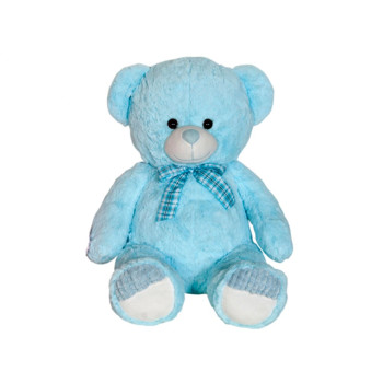 Плюшена играчка Мече, синьо, 44 см