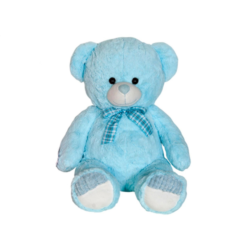 Плюшена играчка Мече, синьо, 44 см
