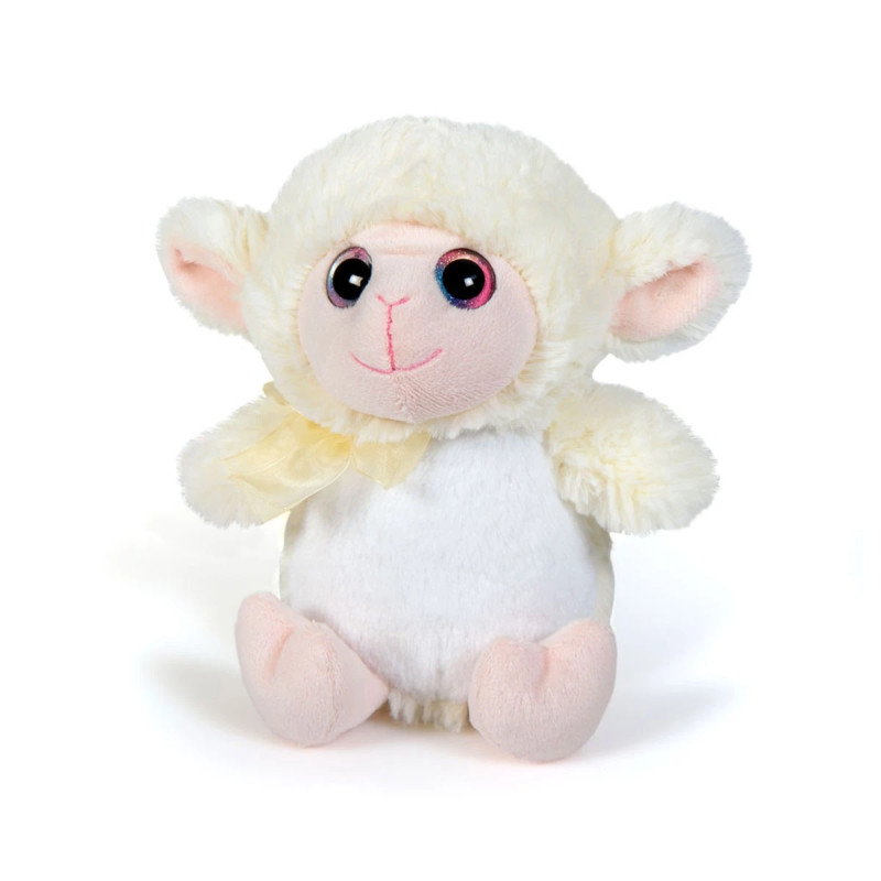 Плюшено агънце, бяло, 19 см