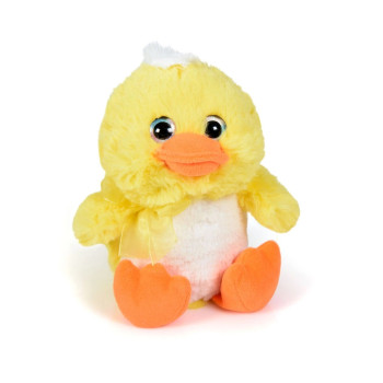Плюшено пате, жълто, 19 см