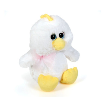 Плюшено пиленце, бяло, 19 см