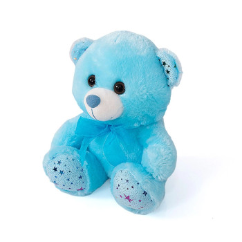 Плюшено мече, синьо, 20 см