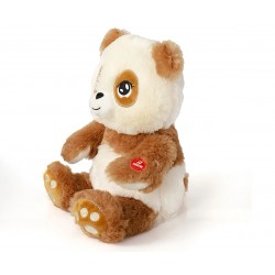 Плюшена играчка - Кафява панда Hugzzz с музика и светлини, 30 см