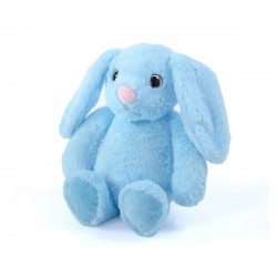 Плюшена играчка - Зайче 28 см, синьо