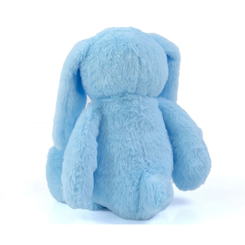 Плюшено зайче, синьо, 28 см