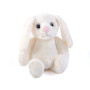 Плюшено зайче, бяло, 28 см