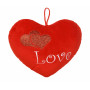 Плюшено сърце Love, червено, 28 см