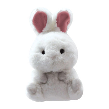 Плюшено зайче Aurora, бяло, 12 см